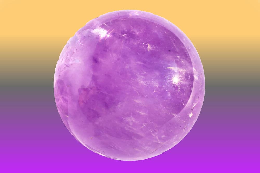 amatista esférica bola de amatista