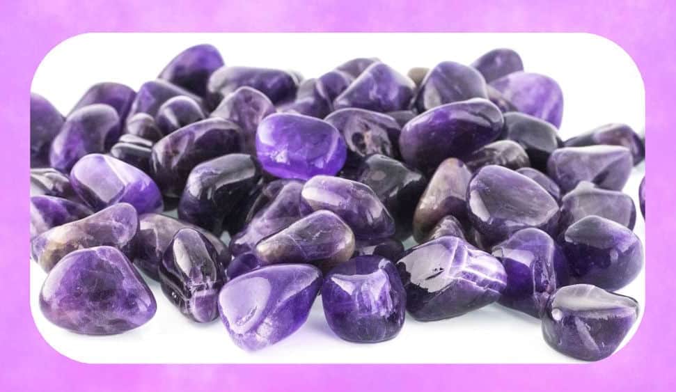 grupo de amatistas amatistas rodadas